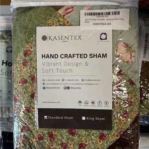 100% Cotton Floral Paisley Sham - Boho Style - 20" x 26" x 1 (Standard 1 Sham)